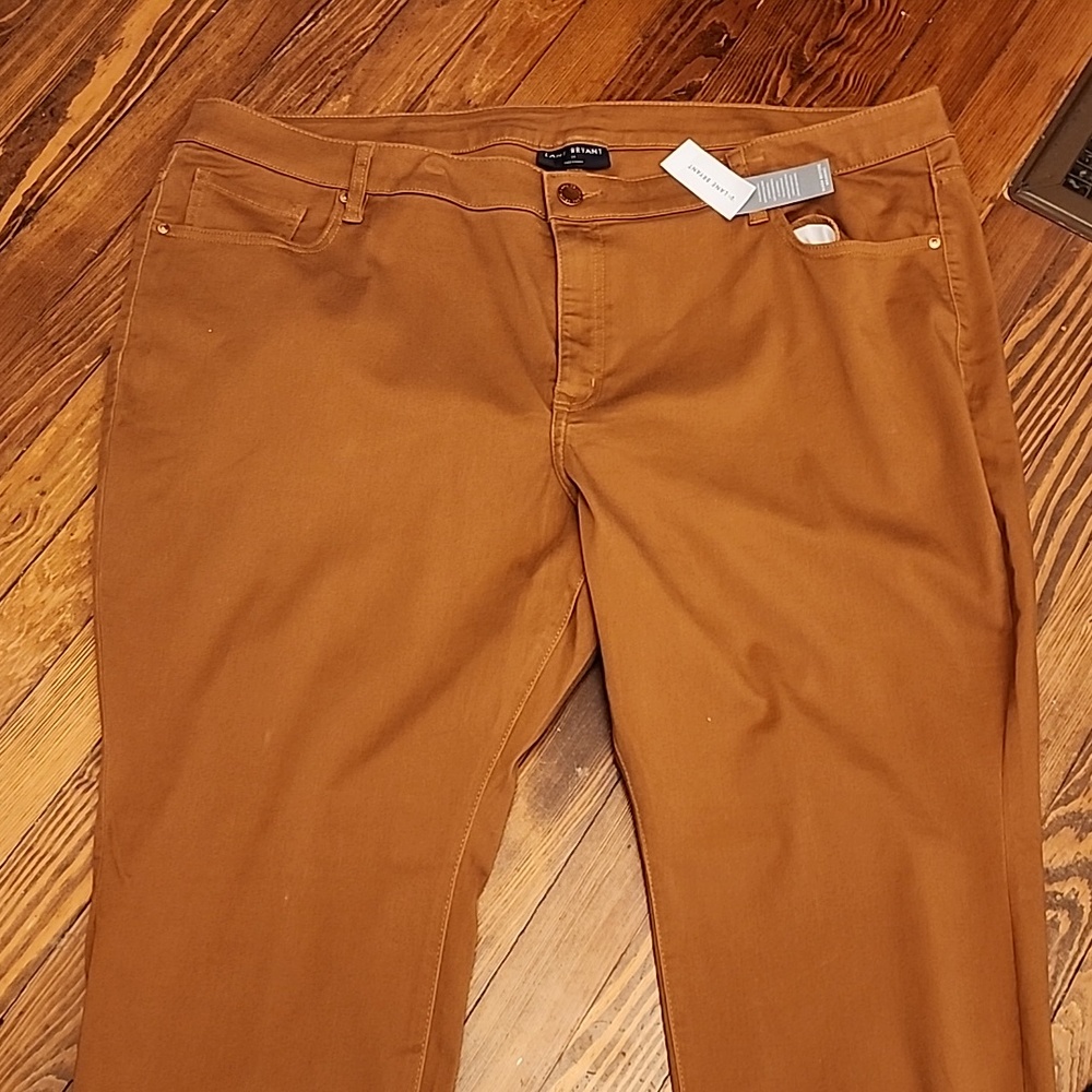 Lane Bryant pair of Signature Fit skinny pants in soft sateen